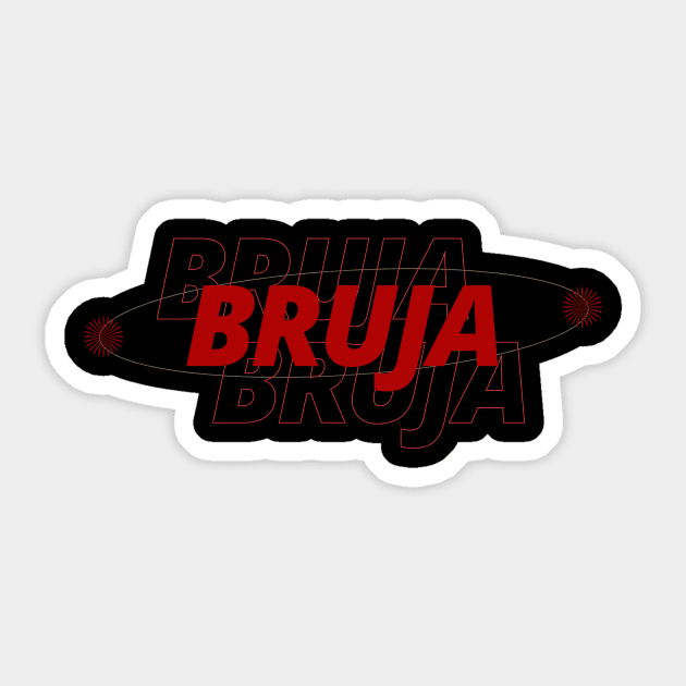 Bruja (red) Sticker by Margarita